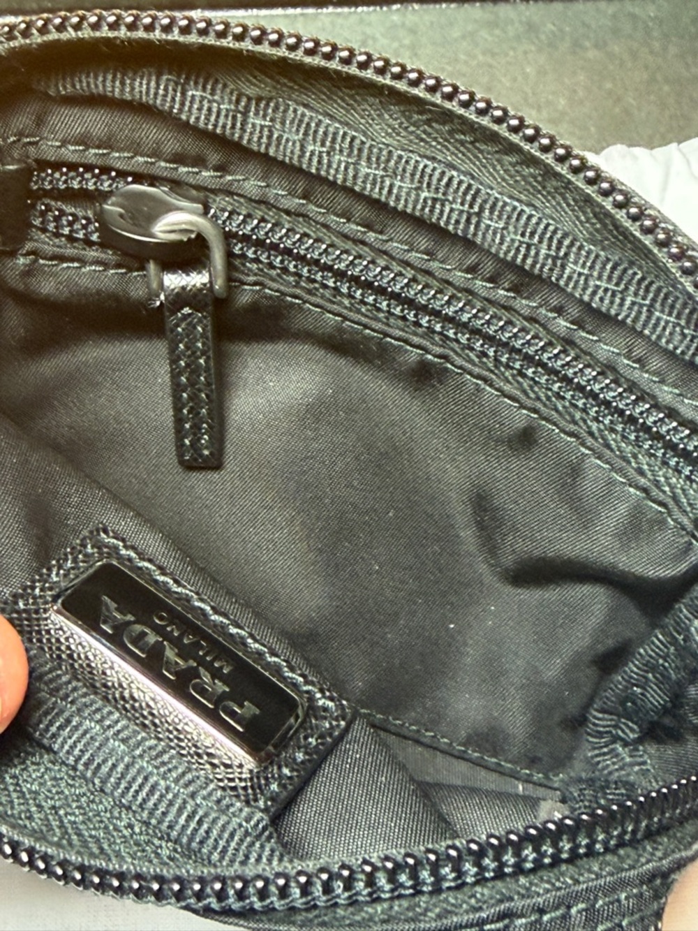 Prada Micro Black Nylon Pouch - Picture 13 of 16
